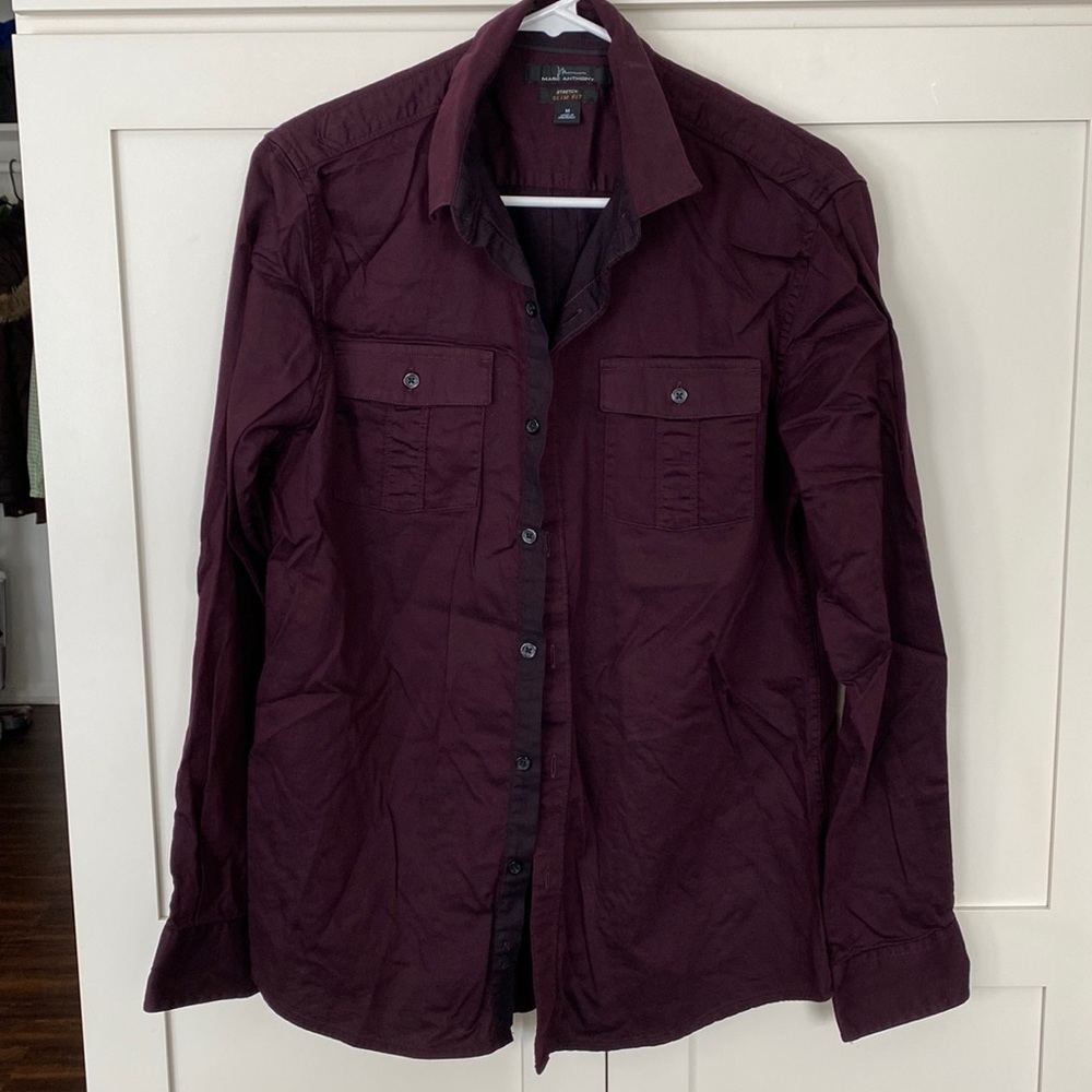 Marc Anthony Stretch Slim Fit Button Down